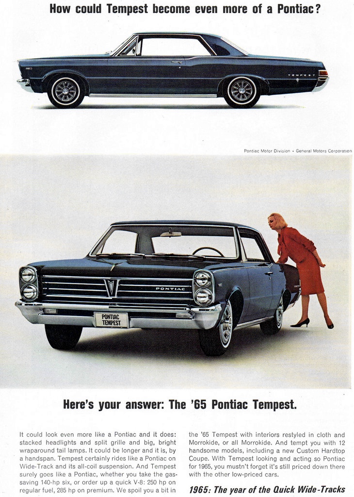 1965 Pontiac Bonneville Convertible & Tempest 2 Door